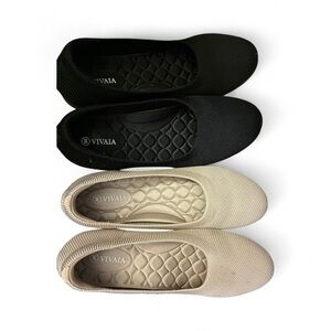 Vivaia Bundle Women's Black and Tan  Claire Walker  Flats